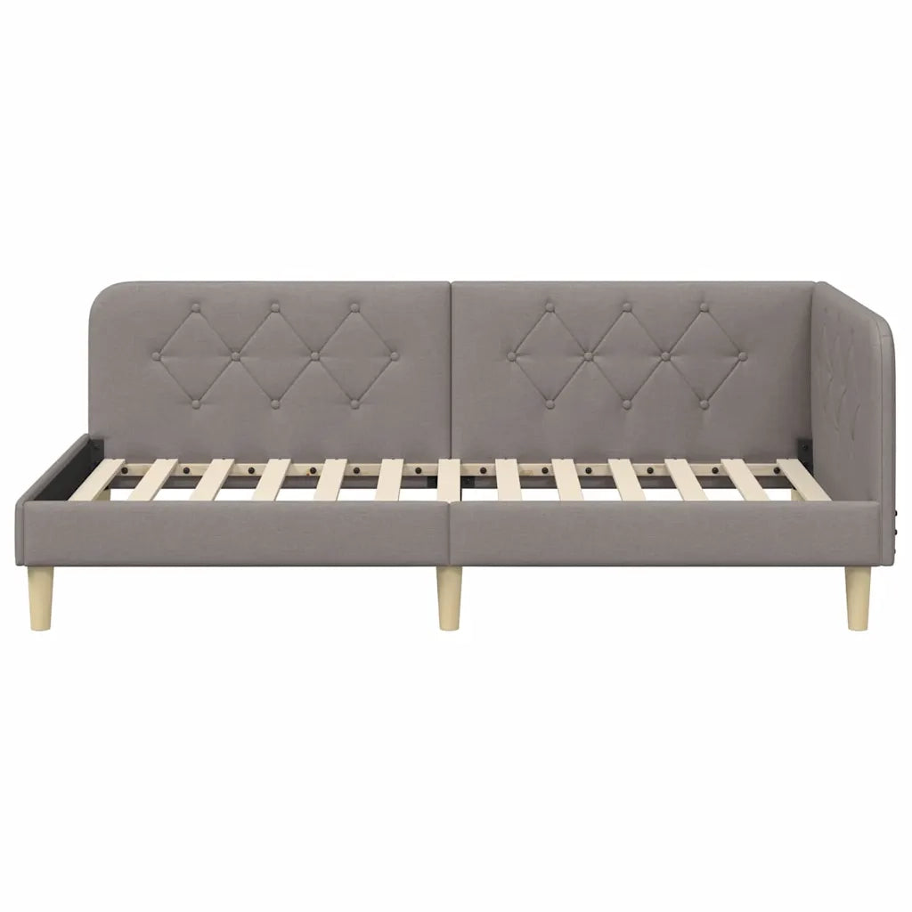Cornice del letto ad angolo Talpa 100 x 200 cm Tessuto