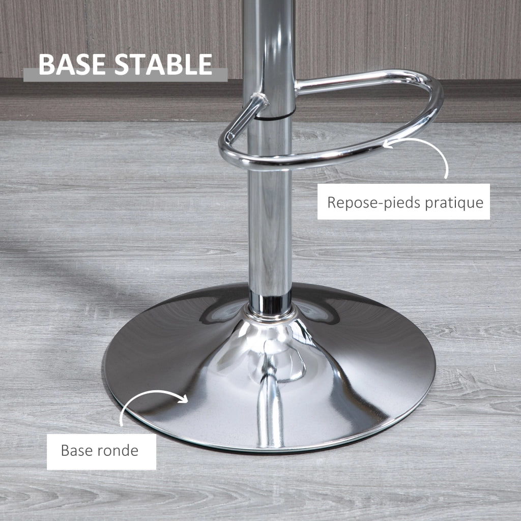 Sgabelli da bar design contemporaneo ¨C zephmum ¨C 2 pezzi, trasparente, altezza regolabile