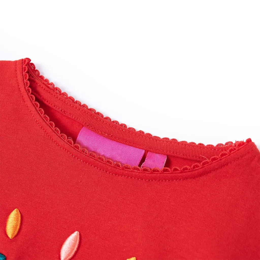 Maglietta per Bambini a Maniche Lunghe Rossa 116cod mxl 108432