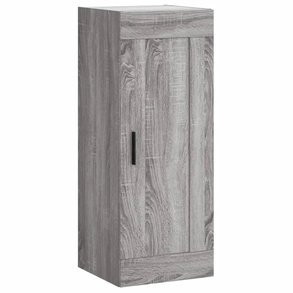 Mobile a Parete Grigio Sonoma 34,5x34x90 cm Legno Multistrato 830522