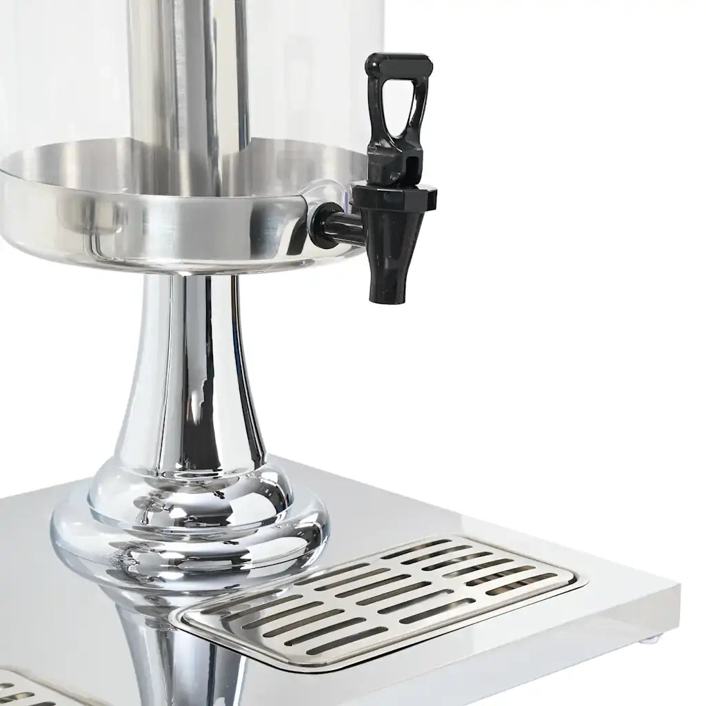 Doppio Distributore di Succhi di Frutta e Bibite Acciaio Inossidabile 2 x 8 L 50532