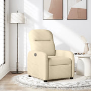 Divano Sedia-Poltrona Reclinabile in Tessuto Crema 361308