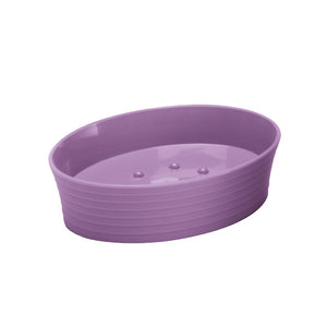 Porta sapone viola - serie bowling