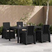 Set da Pranzo per Giardino 5 pz Antracite e Tortora PP 3430121