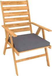 Banchi da giardino - Cuscini da esterno - Cuscini per interni e esterni - 40 x 40 x 5 - Cuscini in pietra grigia antracite