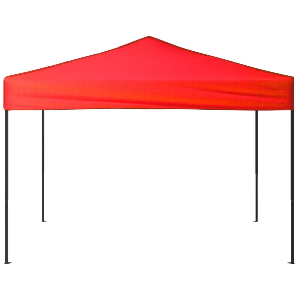 Tenda per Feste Pieghevole-Tenda Gazebo Rossa 3x3 m