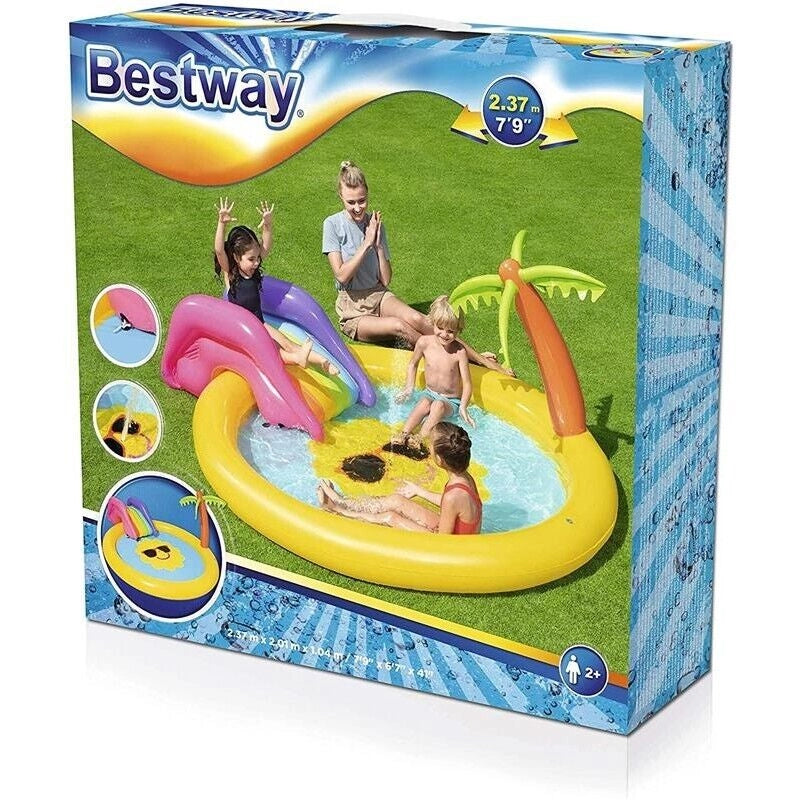 PISCINA GONFIABILE BAMBINI ISOLA DEL SOLE 237 X 201 X 104 CM