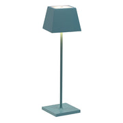 SIESTA Lampada da tavolo portatile LED 2,2W IP54 CCT 2700-3000K dimmerabile touch - Struttura in alluminio pressofuso - Colore Azzurro