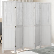 Divisorio Ambienti | Divider per stanze | Paravento 5Pannelli Bianco Legno Massello di Paulownia