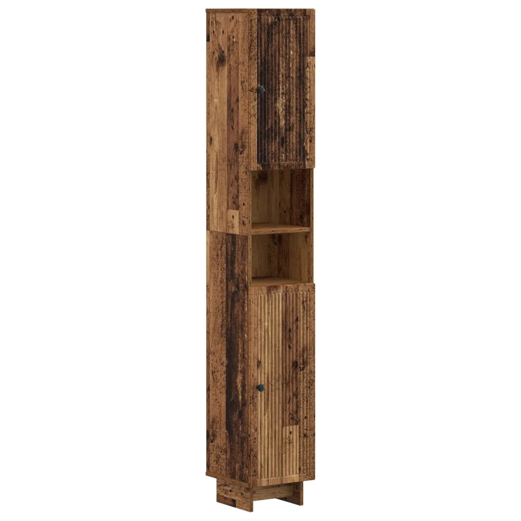 Armadio da Bagno con Ripiano Aperto EDE Legno antico 895943