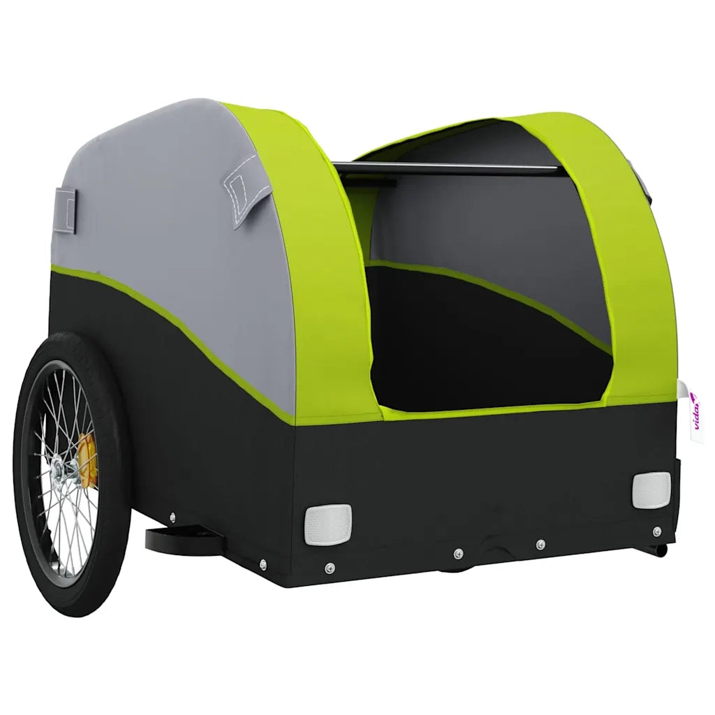 Rimorchio da Bici Nero e Verde 45 kg in Ferro CFW2397943