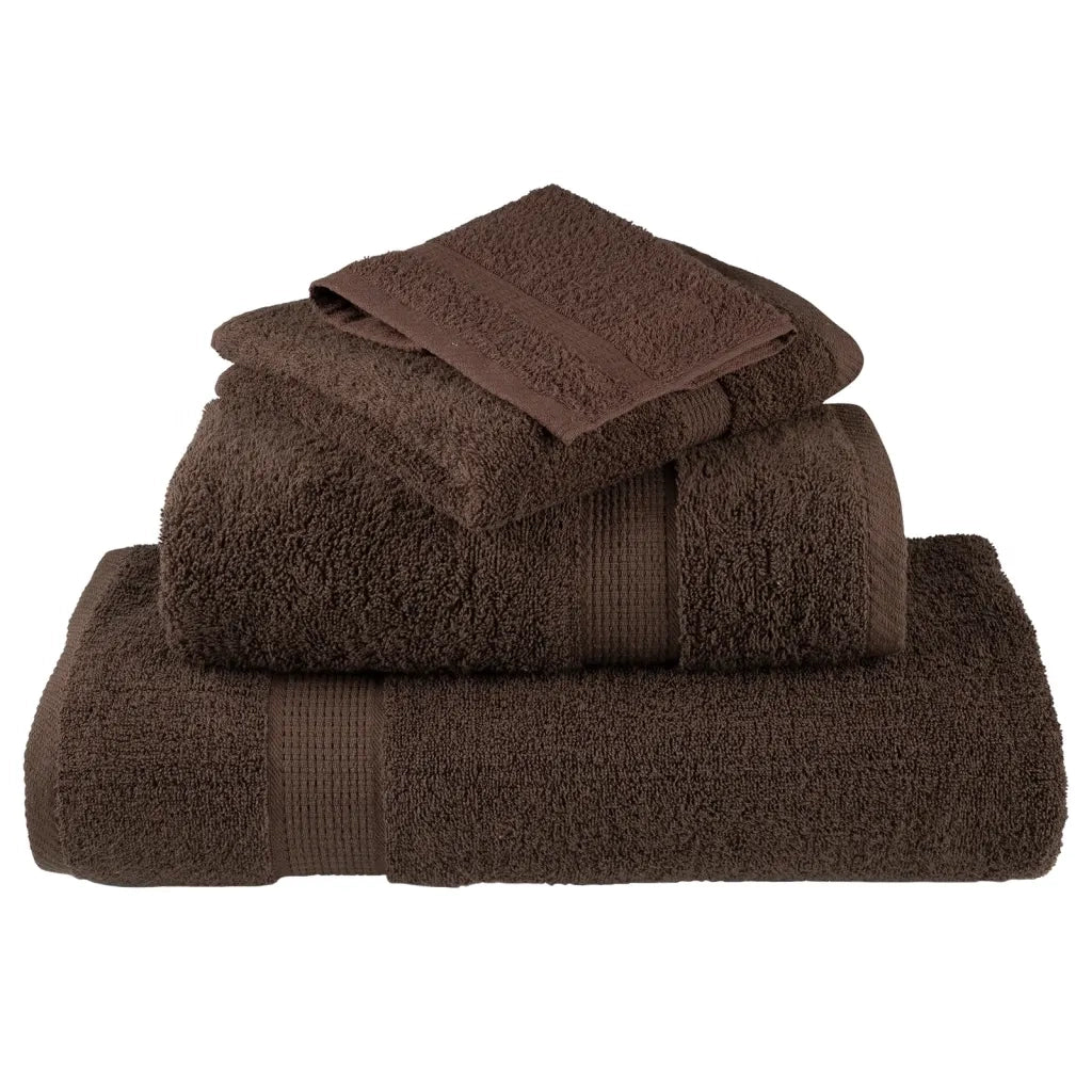 Asciugamani per ospiti Premium SOLUND 10 pz Marrone 30x50 cm 600 g/m² 137232