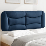 Cuscino Testiera Hvar Blu 120 cm in Tessuto 374567
