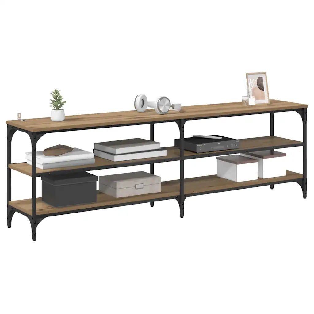 Mobile TV-Credenza per TV-Console TV Rovere artigianale 160 x 30 x 50 cm