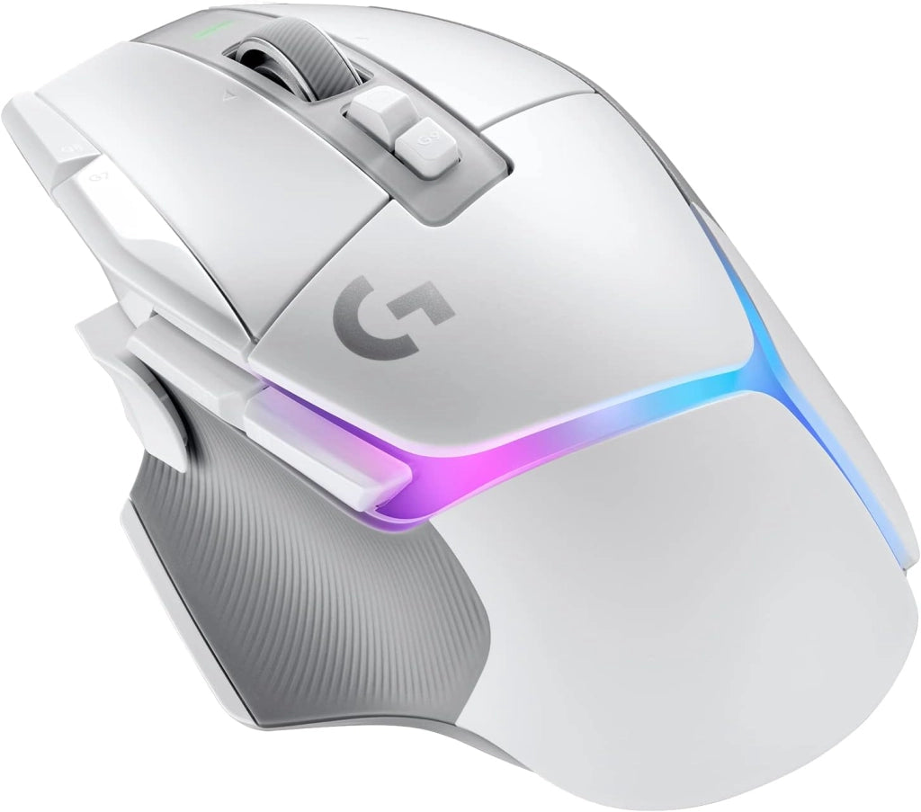 Logitech G G502 X LIGHTSPEED Mouse Gaming Wireless - Mouse Ottico con Switch Ottico-Meccanici Ibridi LIGHTFORCE, Sensore per Gaming HERO 25K, Compatibile con PC - macOS/Windows - Bianco