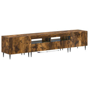 Mobile TV LED a 3 pezzi Rovere Fumo Legno ingegnerizzato 3416683