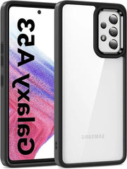 Case Premium per Samsung Galaxy A53 5G - Protezione Anti-Glare - Resistenze allo Scatto e alle Scalfature - Schermo Rigid - Nero Translucido