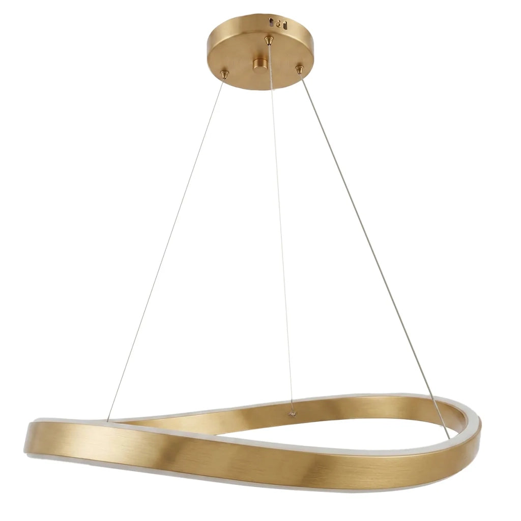 Lampada A Sospensione Da Soffitto Swe069-cp 80cm Brush Gold