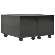 Tavolino da salotto | Tavolino da caff¨¨ | Tavolino da Soggiorno Nero Lucido 60x60x35 cm Legno Multistrato