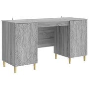 Scrivania Sonoma grigio Legno ingegnerizzato 142,5 x 50 x 75 cm