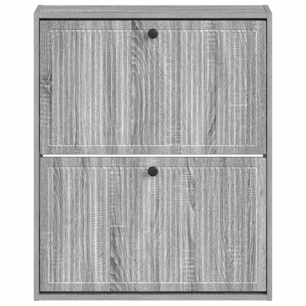 Mobiletto per Scarpe da Muro EDE 71 x 17 x 86 cm Sonoma grigio 895981