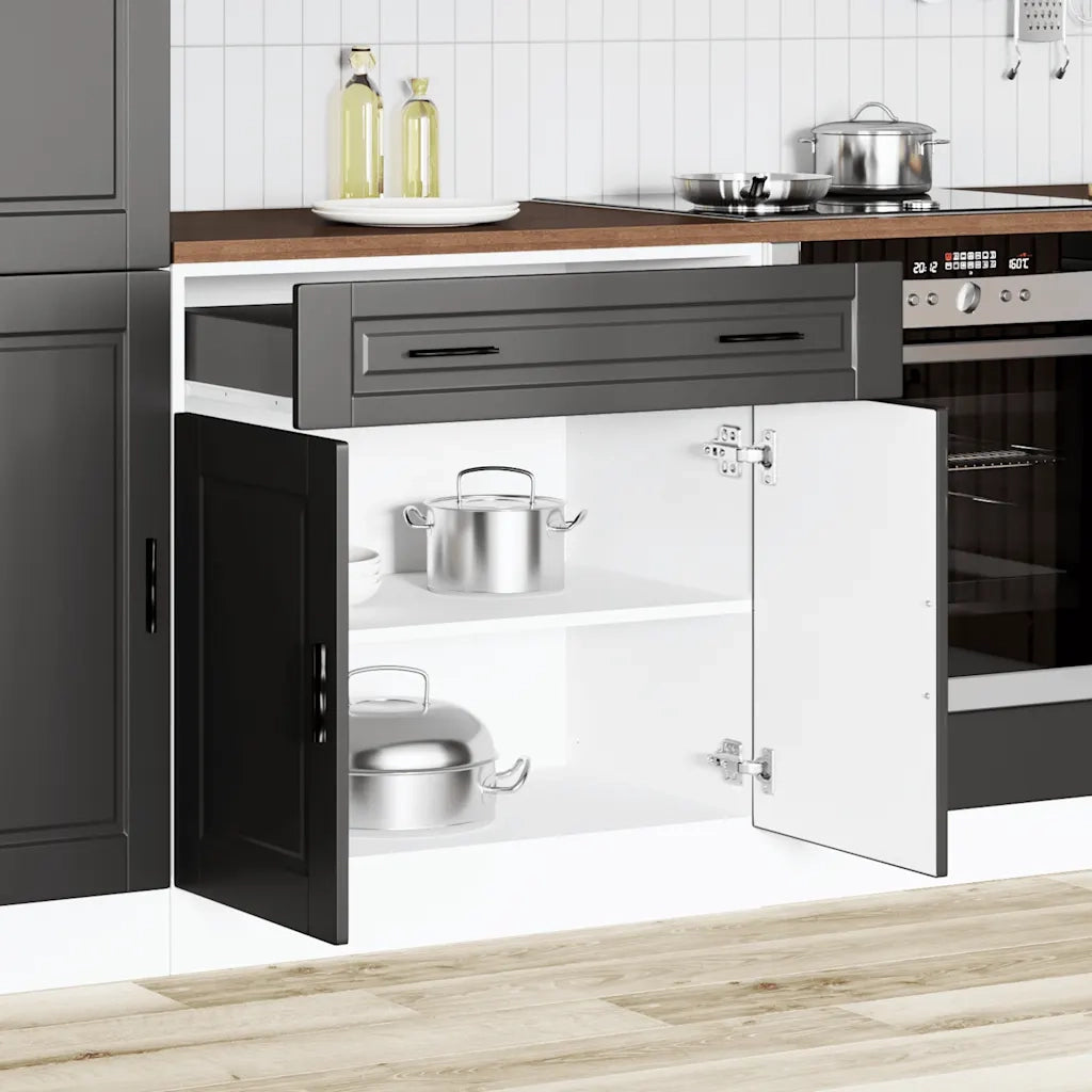 Base da Cucina-Mobile Base da Cucina Porto Nero in Legno Multistrato 149531