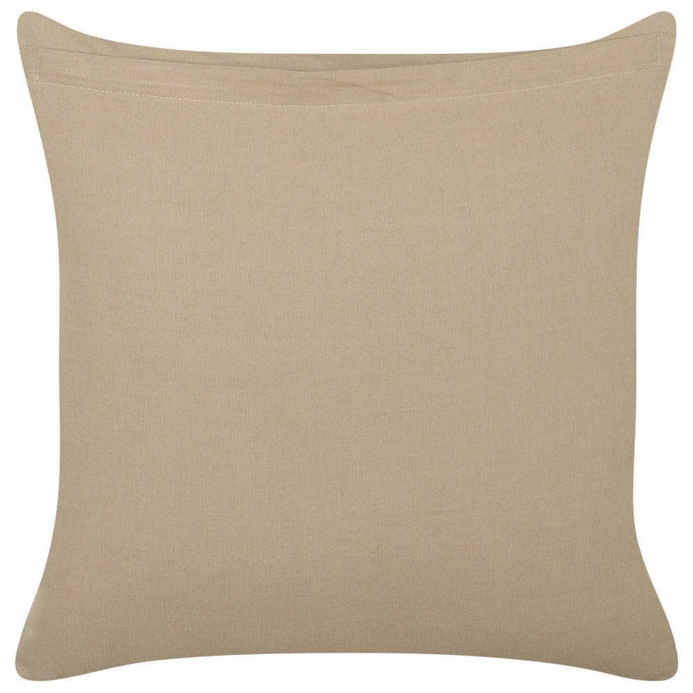 Set di 2 cuscini decorativi cotone grigio 45 x 45 cm motivo geometrico stampa laminata accessori stile boho