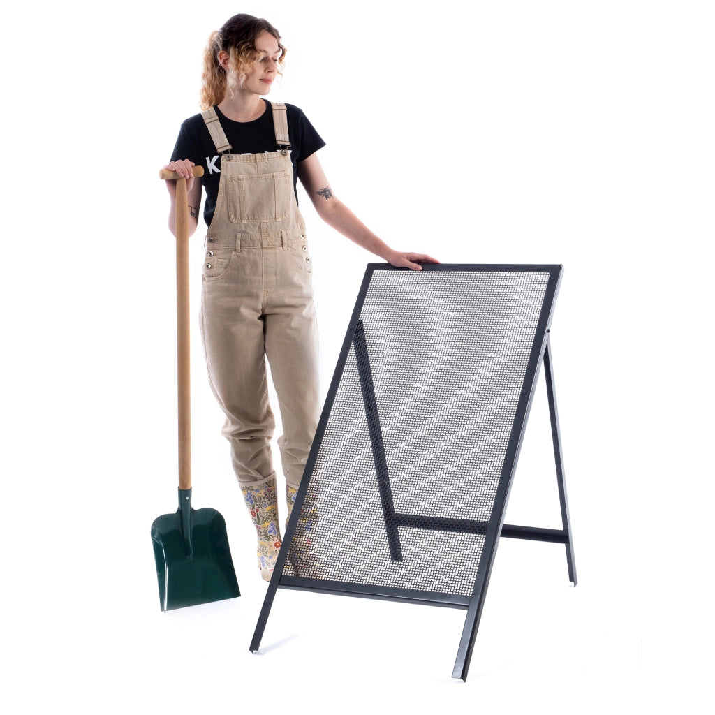 Setaccio da costruzione KADAX per sabbia, terra, muratura, 120x60 cm, ghiaia, maglia 6 mm