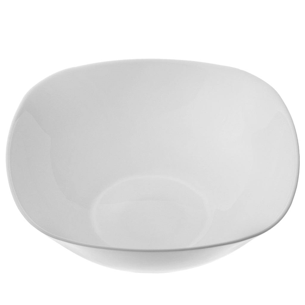 Ciotola in vetro KADAX per insalata, snack, insalata, 19 cm, ciotola per zuppa, bianca