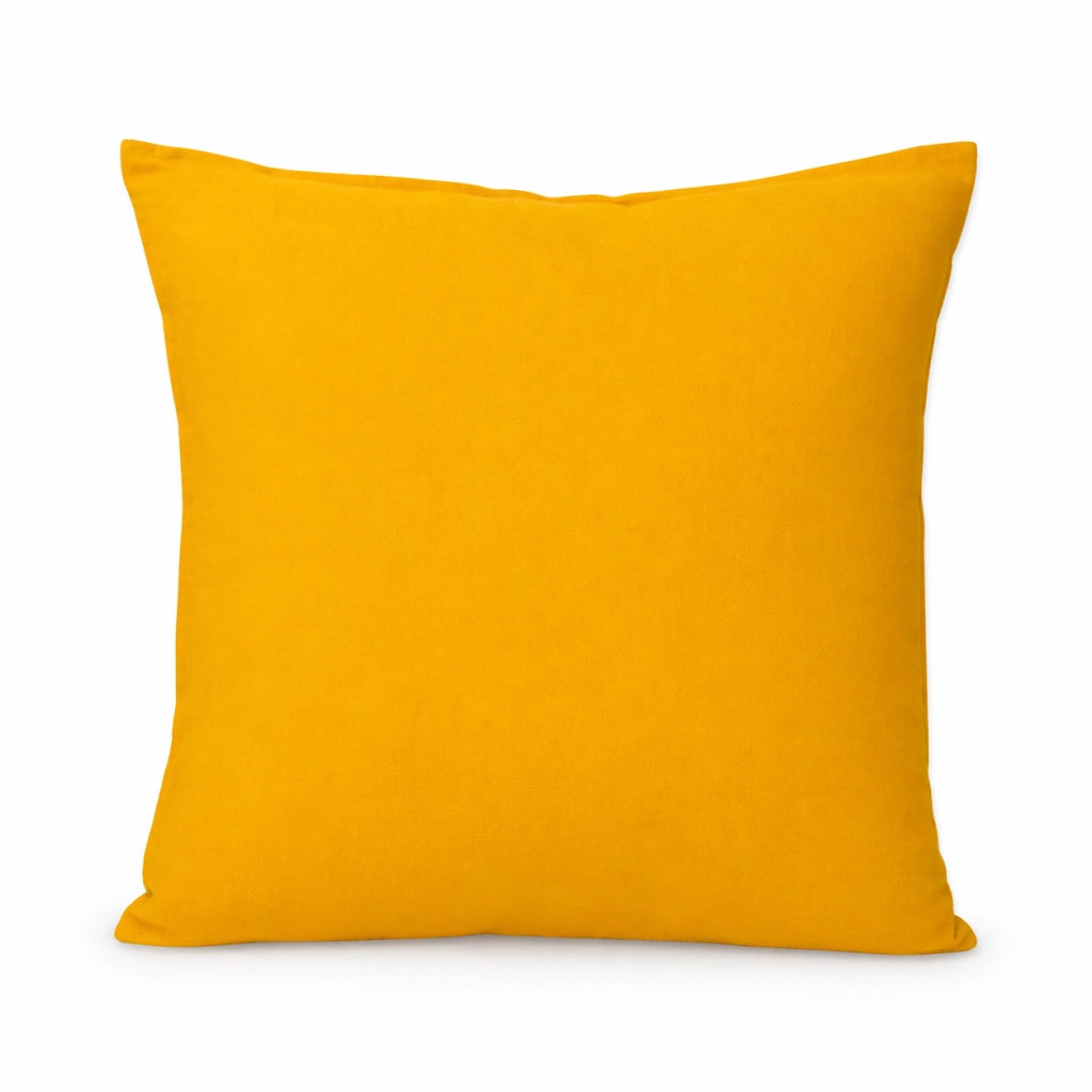 Cuscino decorativo 45x45 cm Sfoderabile in poliestere - Giallo Ocra