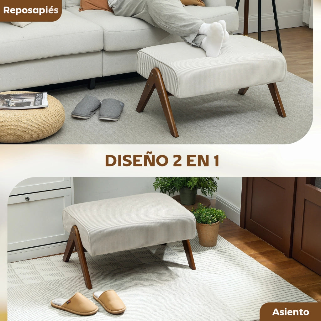 Tavolino da salotto ¨C zephmum ¨C beige, legno, 69x47x36