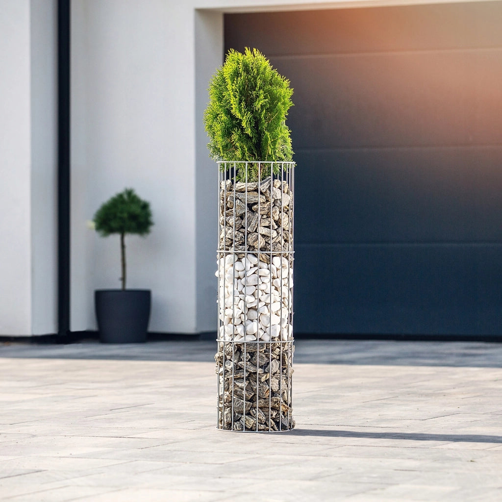 Pergola da giardino KADAX per piante e fiori, palo in metallo da 100 cm + ancoraggi