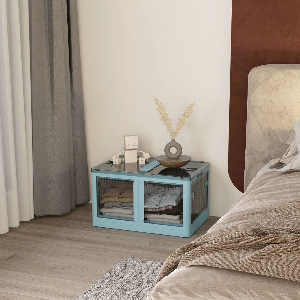 Cassa di Stoccaggio 69L ¨C zephmum ¨C Blu 60x42x34 cm