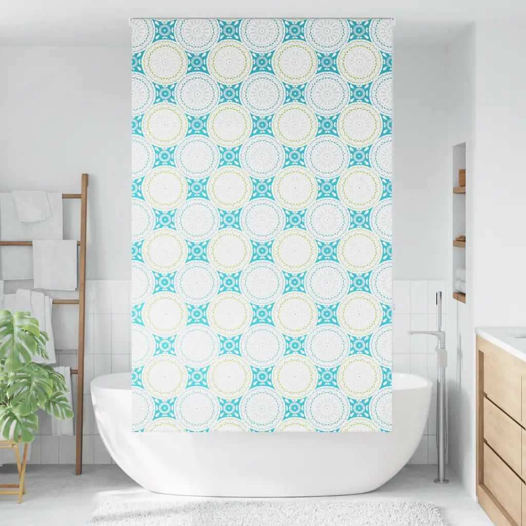 Tenda a Rullo Doccia 130x240 cm Larghezza Tessuto 126 cm 4014883