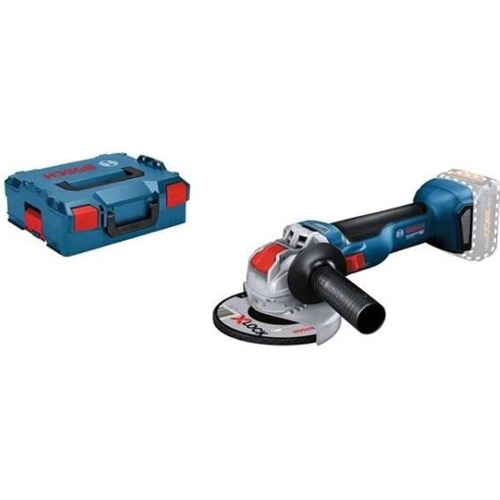 Smerigliatrice angolare Bosch Professional X-LOCK GWX 18V-10 senza batteria + L-BOXX - 06017B0101