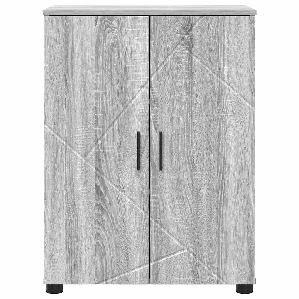 Mobile da Bagno con archiviazione Grigio Sonoma 60 x 35 x 80 cm