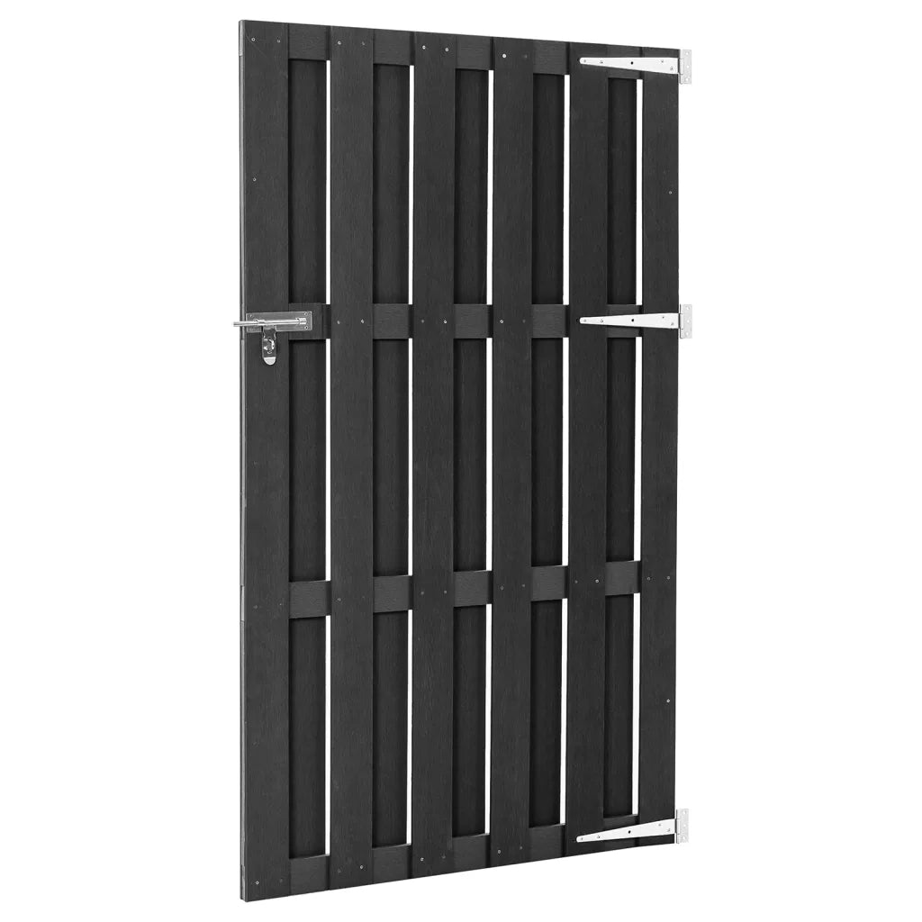 Cancello da Giardino in WPC 100x180 cm Grigio CFW3868238