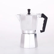 Moka pot con capacità di 9 tazze, contenitore in alluminio, macchina per caffè espresso classica per uso domestico e campeggio.