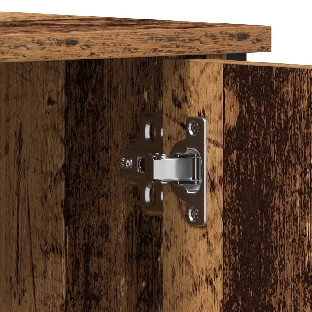 Mobile TV  in legno vecchio 100x40x50 cm in legno ingegnerizzato e acciaio