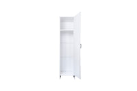 Mobile a Colonna Lavanderia da Esterno 46,5x49x182 cm in PVC Bianco