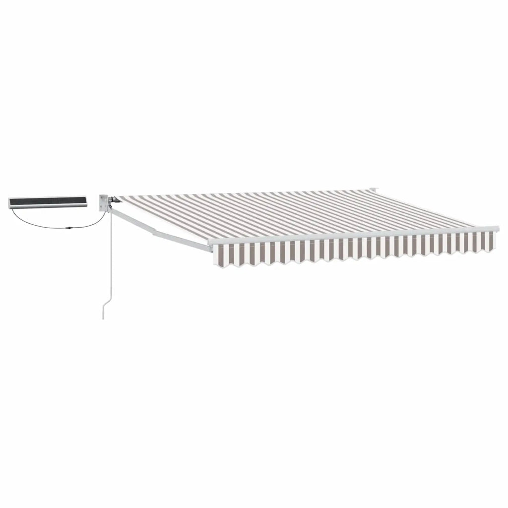 Tettuccio Elettrico Retrattile Grigio chiaro e bianco 3 x 2,5 m 3425880