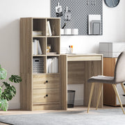 Scrivania con Stoccaggio Rovere Sonoma Legno Ingegnerizzato