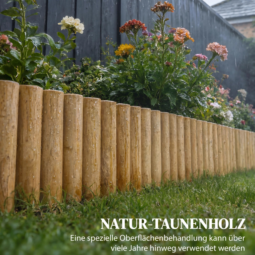 Recinzione da giardino in legno ¨C zephmum ¨C marrone 176x30 cm
