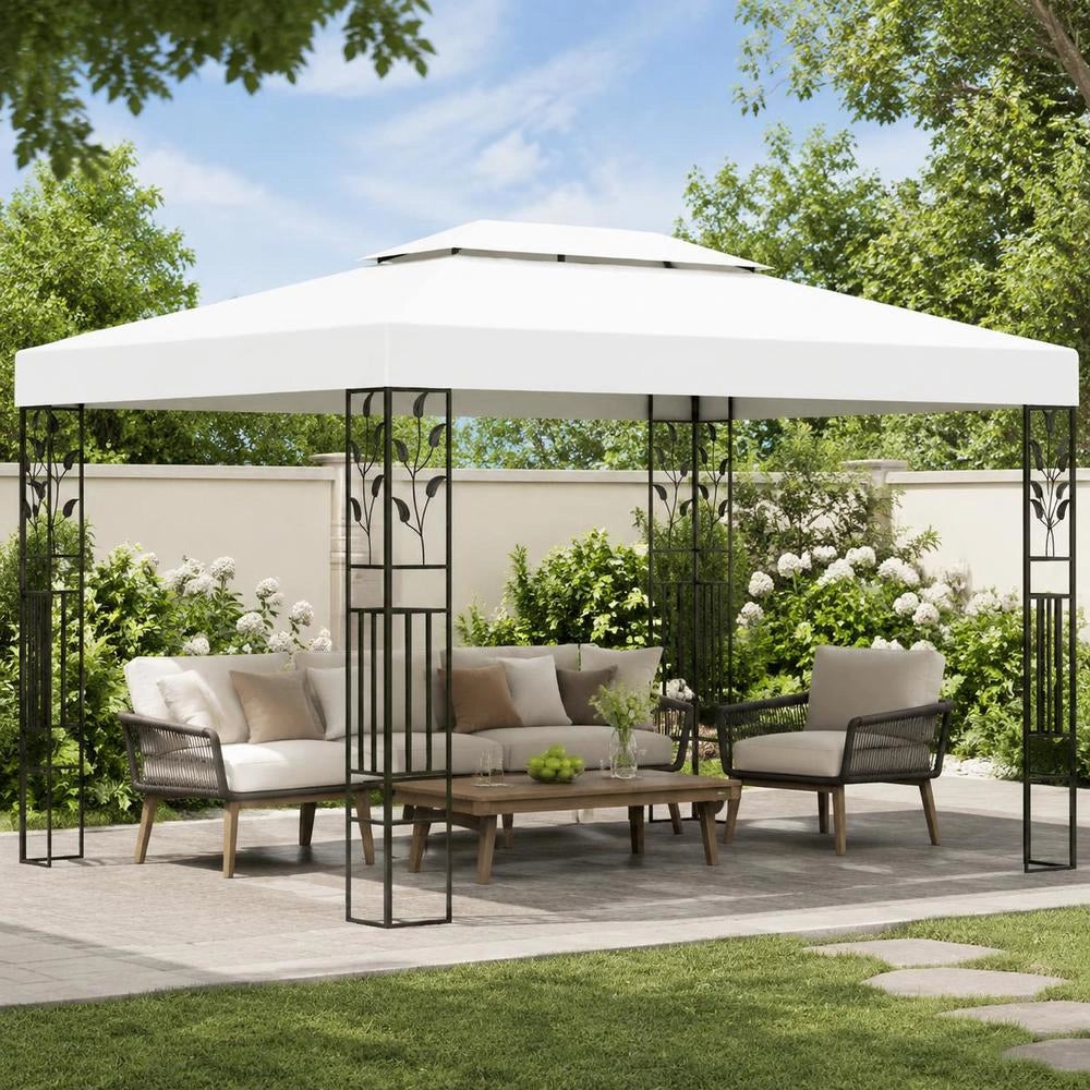 Pavilion With Double Roof 3x4 M White
