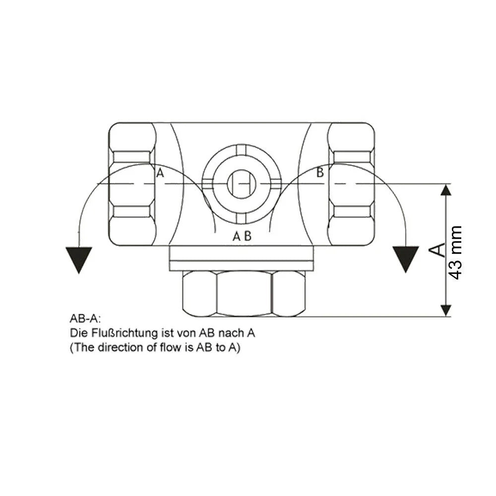 Valvola motorizzata a 3 vie elettrovalvola zona DN20 26,9 mm (3/4) 220 V CA 16_0001633