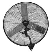 Ventilatore Industriale da Parete Melchioni Family MF 2660IND Ø 60 cm 180W Nero con Oscillazione 85° e 3 Velocità