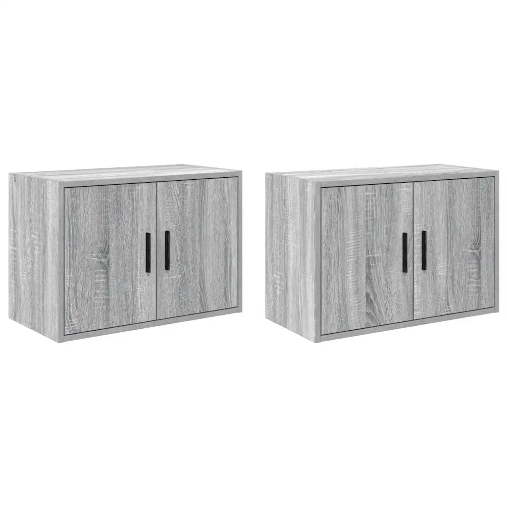 Pensili per Garage 2 pz Grigio Sonoma in Legno Multistrato CFW1758543