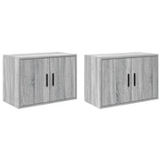 Pensili per Garage 2 pz Grigio Sonoma in Legno Multistrato CFW1758543