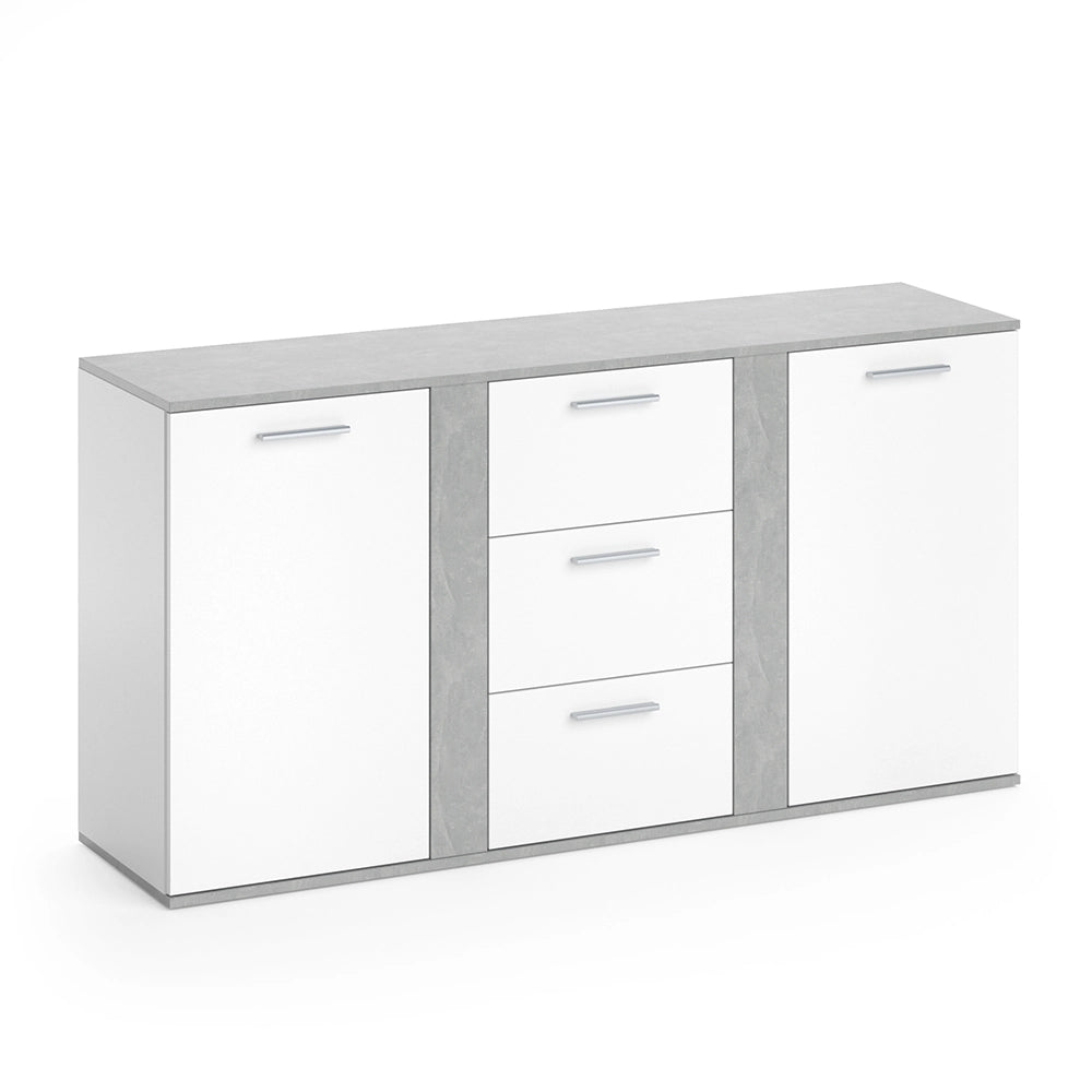 Vicco Cassettiera per camera da letto Calcestruzzo 40 x 80 cm con cassetti