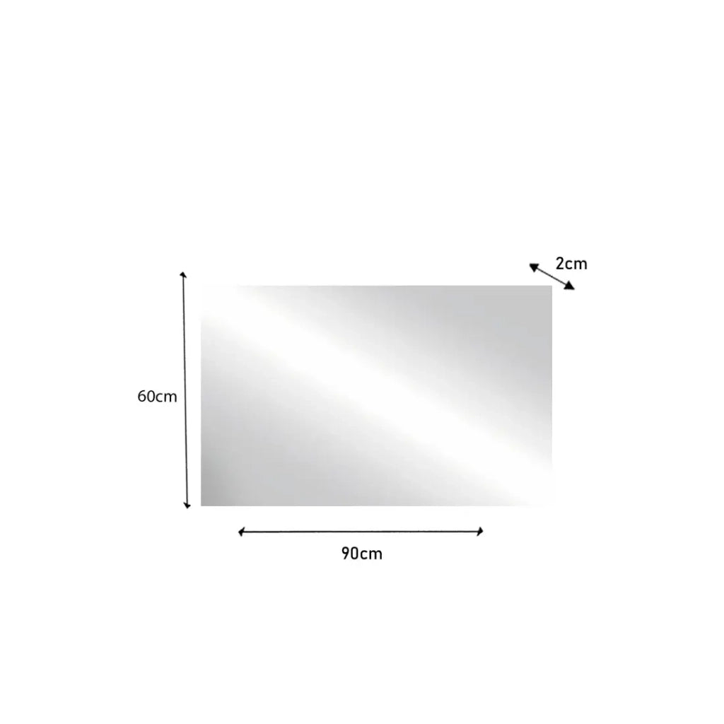 Specchio design BURA – 90x60 cm retroilluminato – Bianco